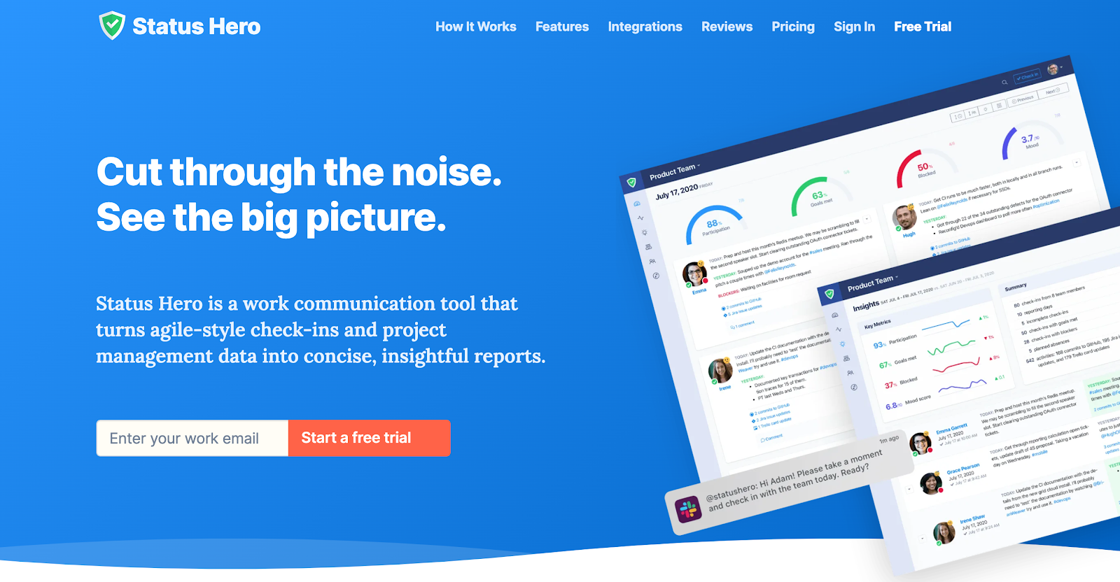 software for startups - Status Hero