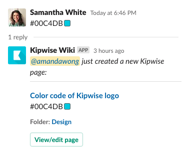 Slack message shortcut - Save to Kipwise