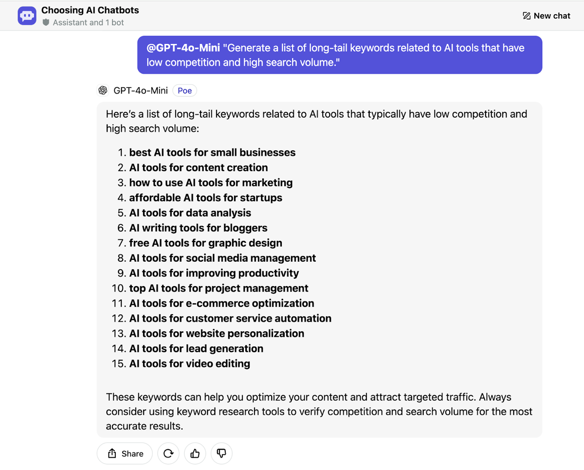 Sample AI Prompts for SEO Optimization