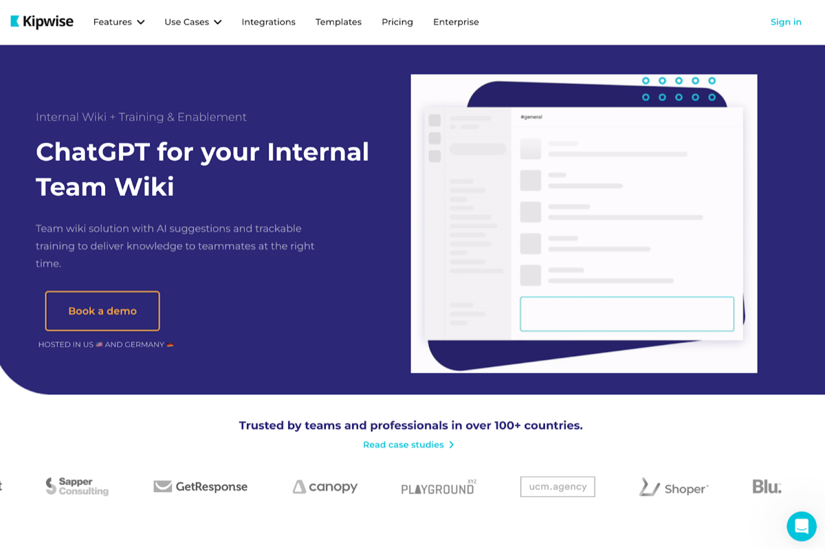 Best AI Tools for Startups - Knowledge Management - Kipwise