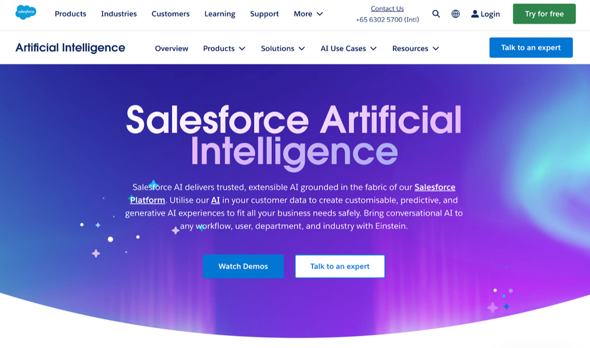 Best AI Tools for Startups - Sales - Salesforce Einstein