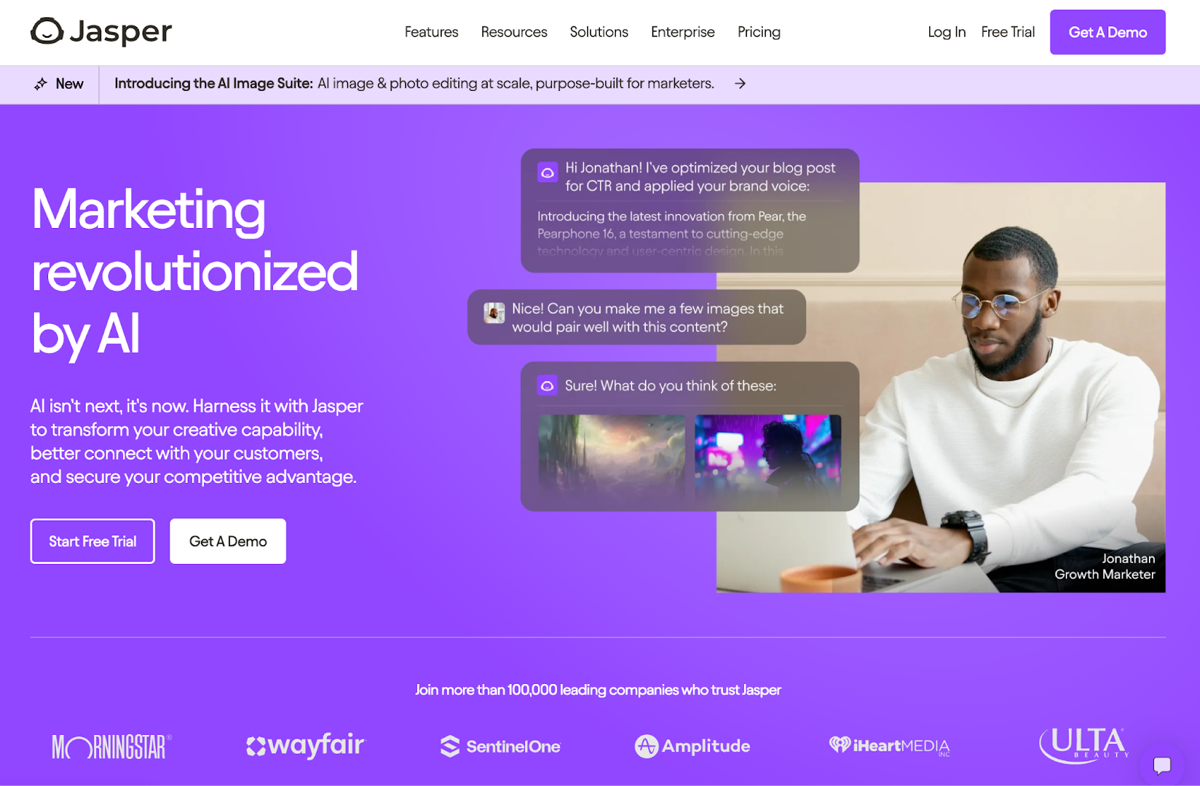 Best AI Tools for Startups - Marketing - Jasper