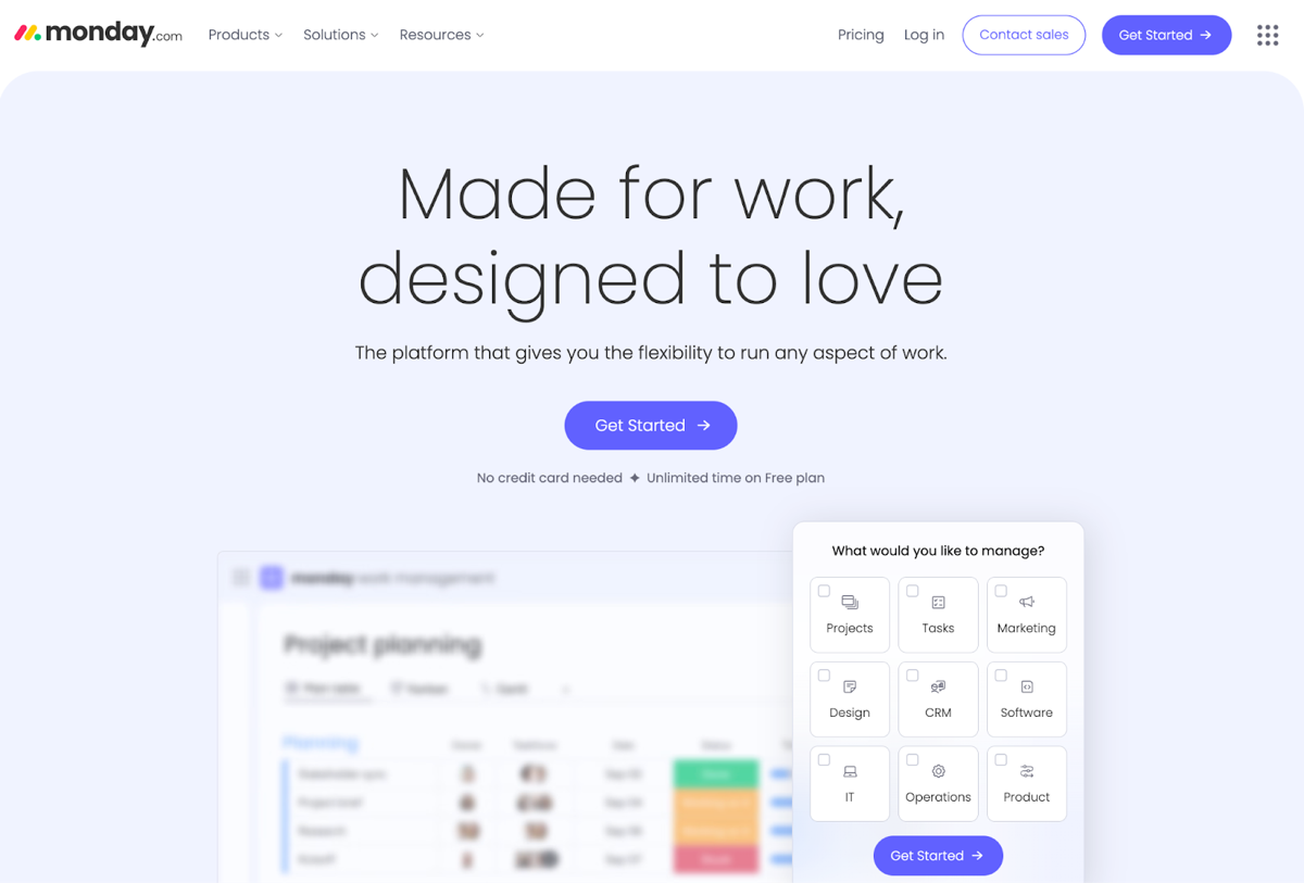Best AI Tools for Startups - For Task Management - Monday.com
