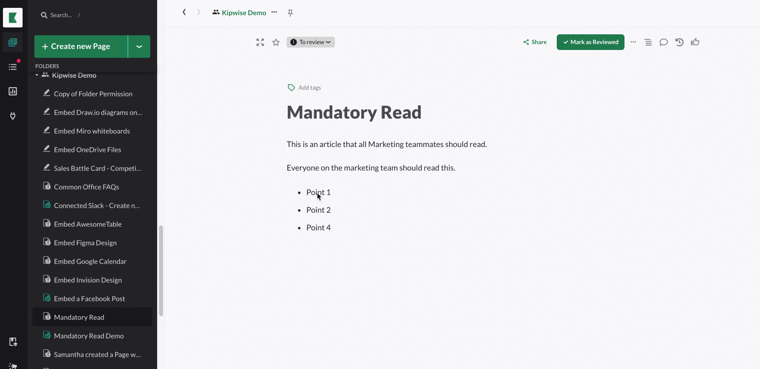 request review